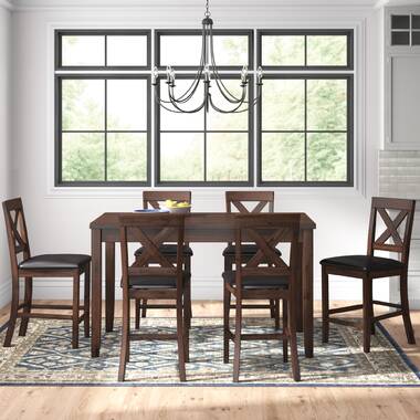 Stephentown 6 piece 2025 solid wood dining set